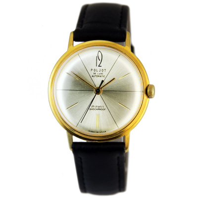 Часы "Poljot de luxe automatic" СССР позолоченные Au20 