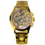 Skeleton gold-plated chronograph watch - Skeleton gold-plated chronograph watch