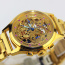 Skeleton gold-plated chronograph watch - Skeleton gold-plated chronograph watch
