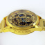Skeleton gold-plated chronograph watch - Skeleton gold-plated chronograph watch