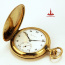 Gold pocket watch "August Ericsson" - Красивые золотые часы с белым эмалевым циферблатом